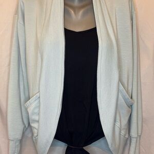 Athleta Soft Blue Open Cardigan Girls Large